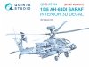 Quinta Studio QDS-35104 AH-64DI Saraf 3D-Printed & coloured Interior on decal paper (Takom) (Small version) 1/35